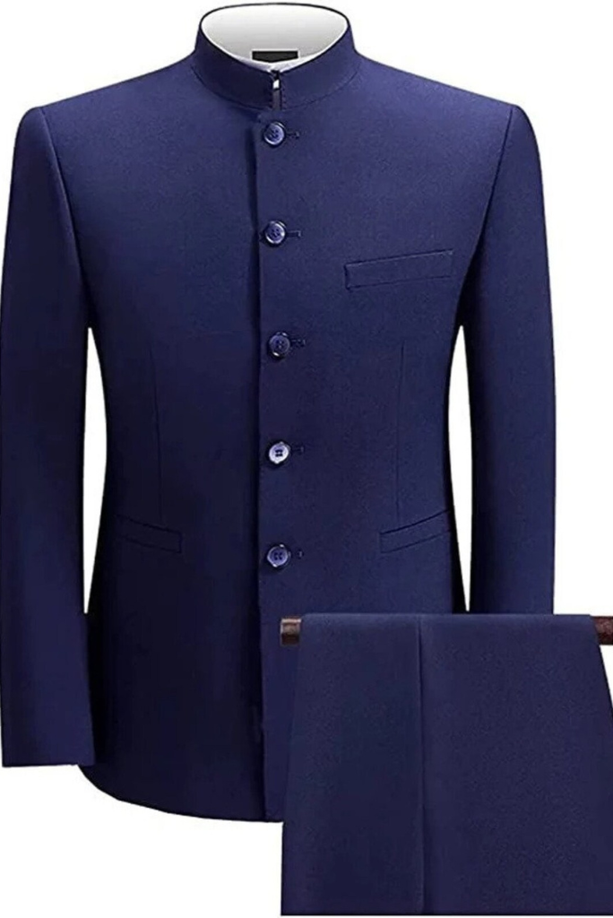 Rayon Jodhpuri Suit In Grey Colour-SH5600088